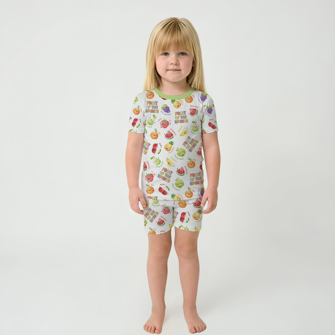 Fruit of the Spirit Two Piece Short Sleeve Shorts Pajama Set