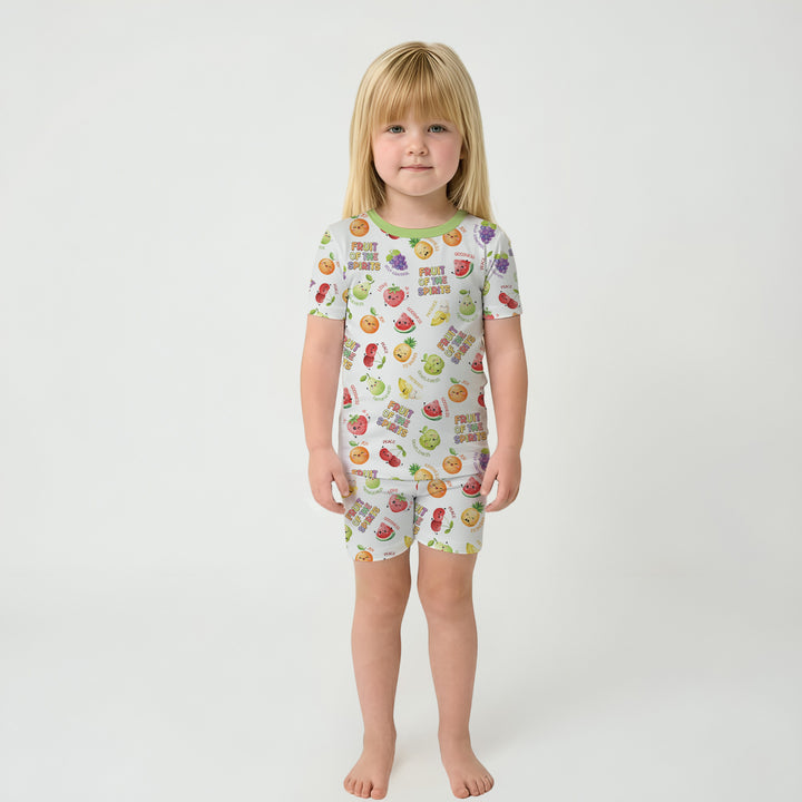 Fruit of the Spirit Two Piece Short Sleeve Shorts Pajama Set