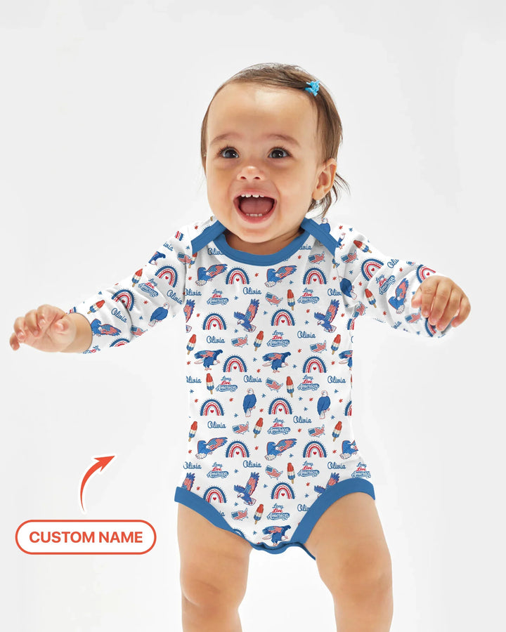 Gerippte Babykleidung mit individuellem Foto - Weich &amp; Skizzenhaft