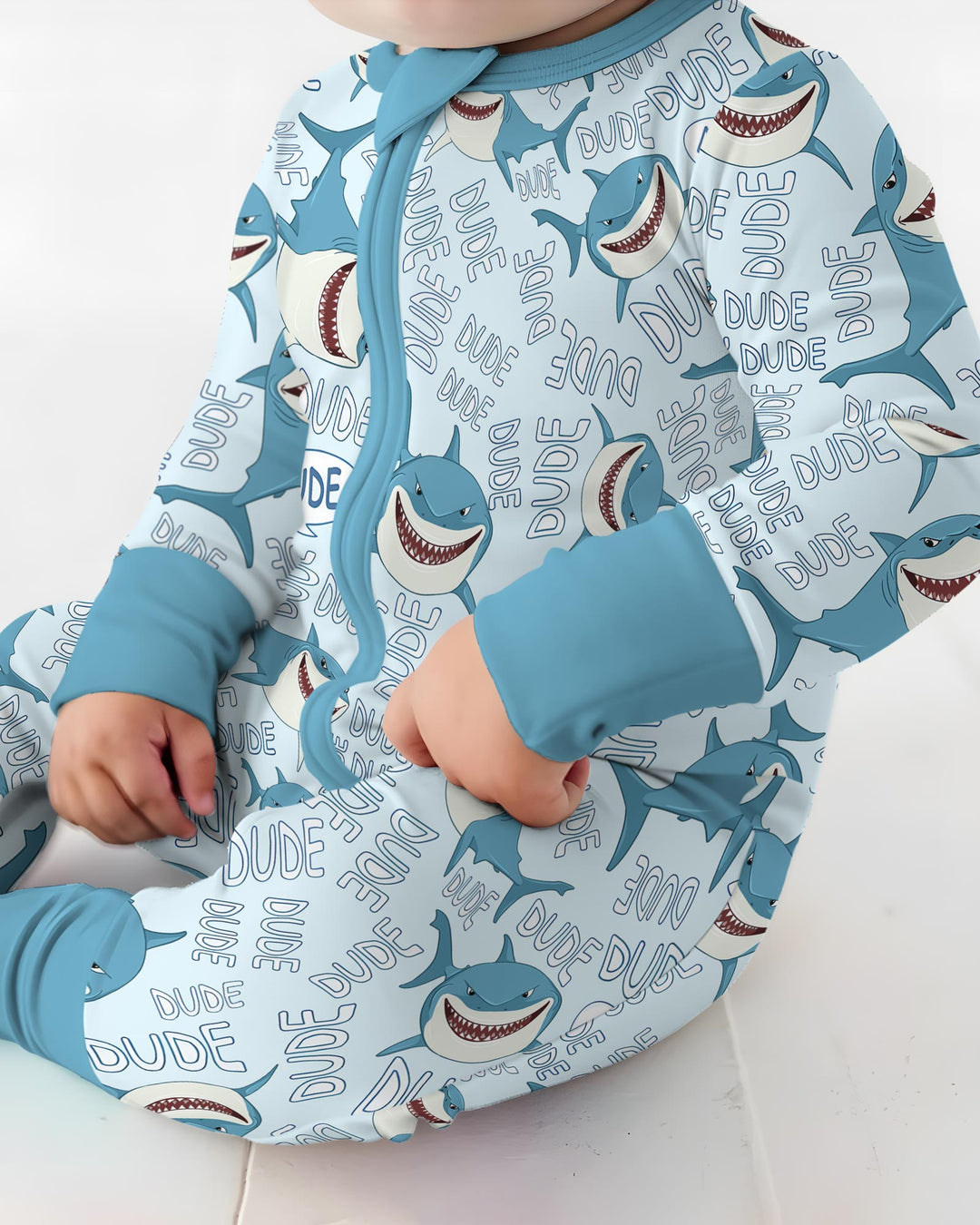 Gerippte Babykleidung mit individuellem Foto - Weich &amp; Skizzenhaft
