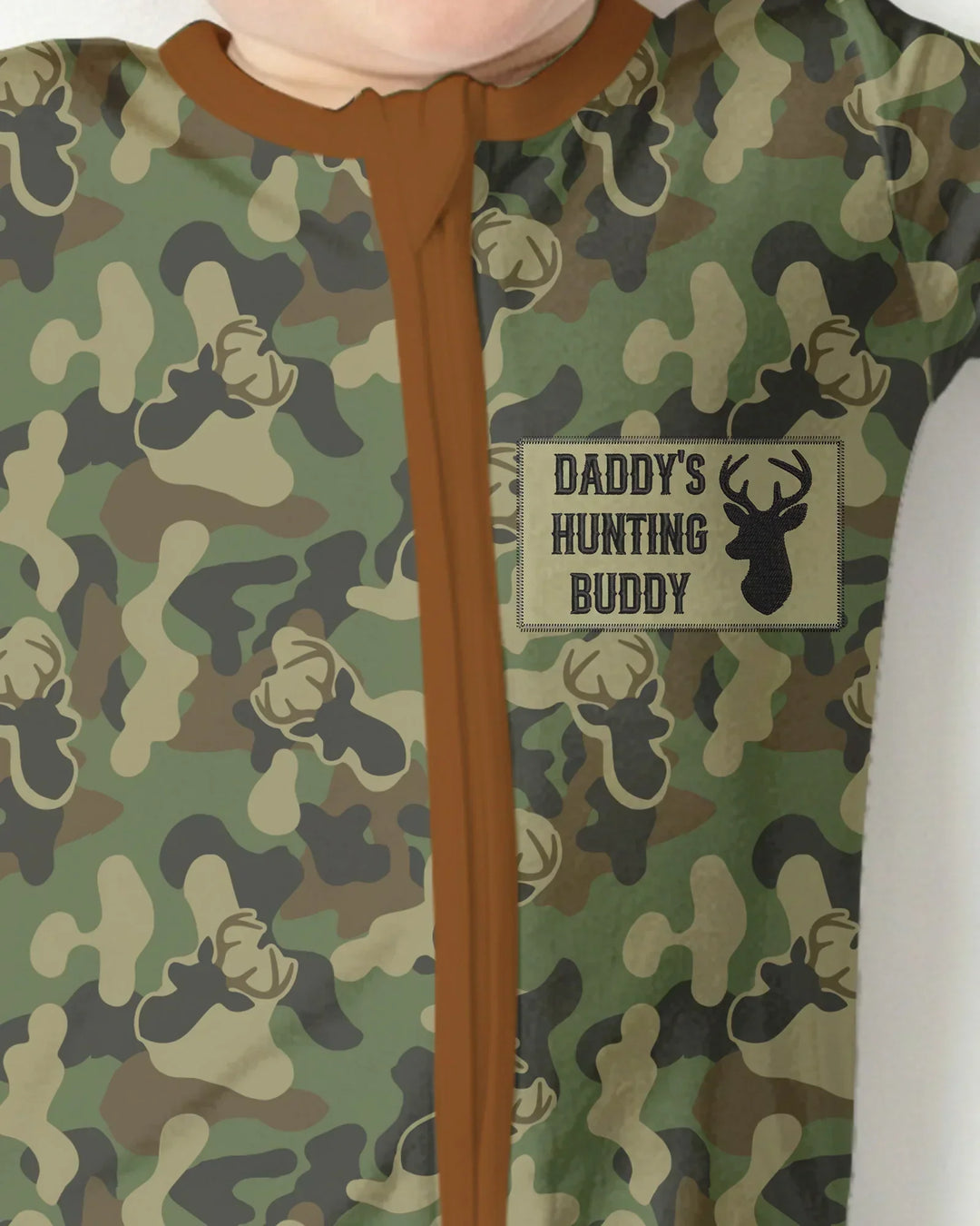 Embroidered Matching With Hunting Dad Bamboo Convertible Zippy