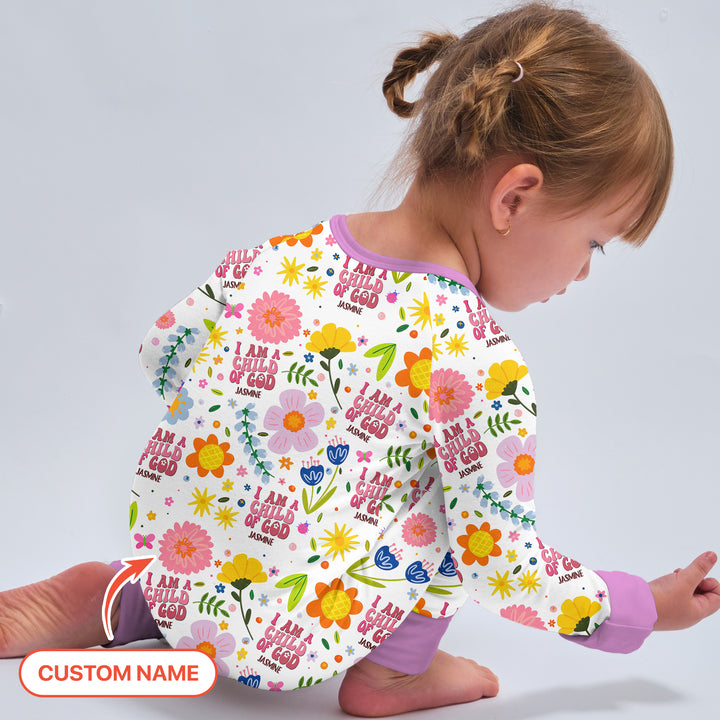 I Am A Child Of God Custom Name Girl Convertible Zippy