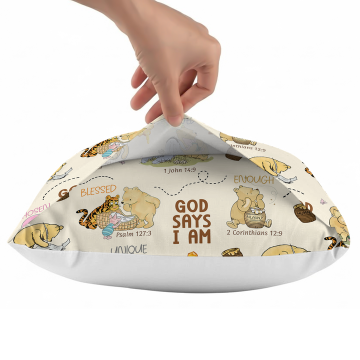 God Says I Am – Little Blessings Pillow Case