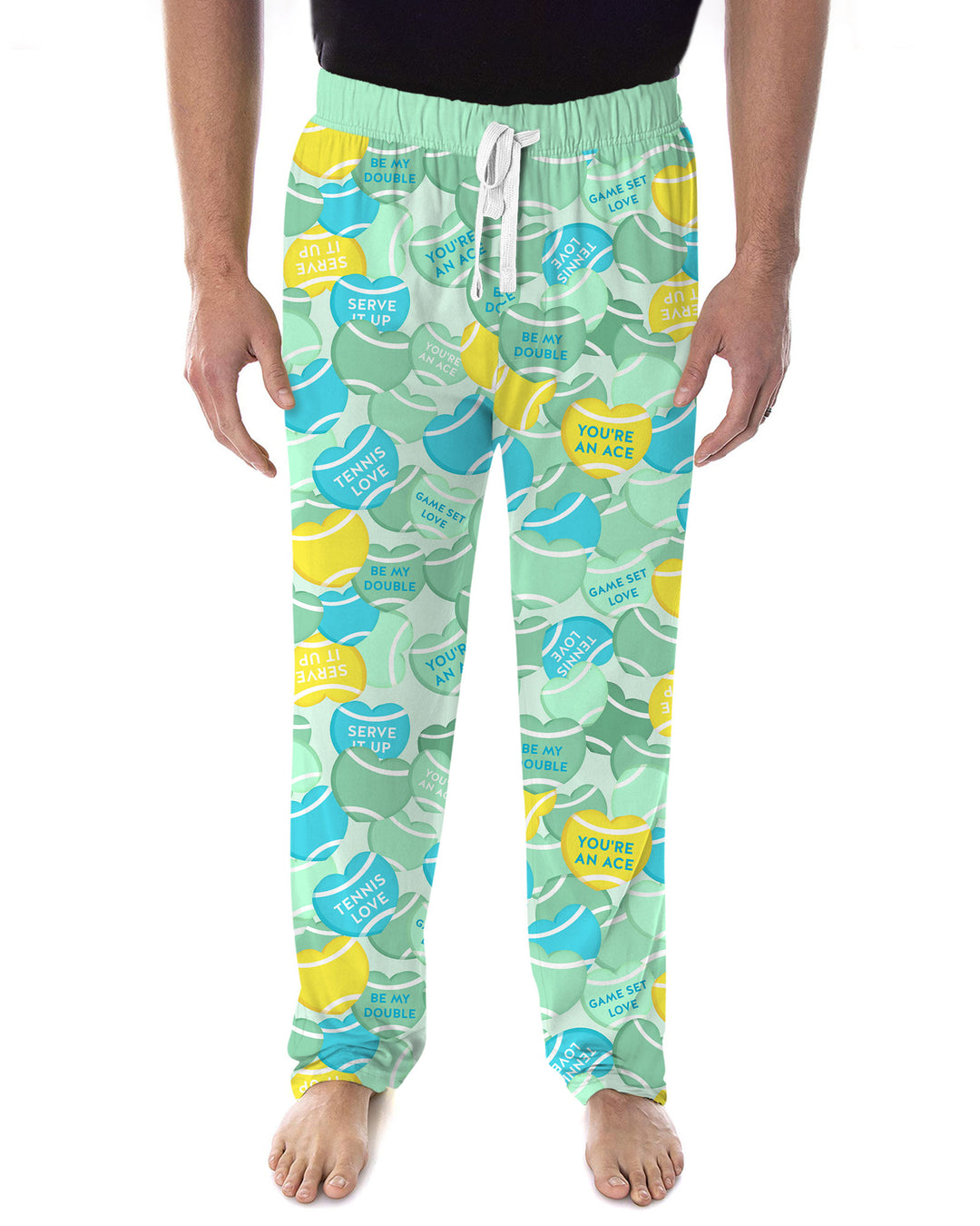 Tennis Candy Family Matching Bamboo Men's Pajama Set