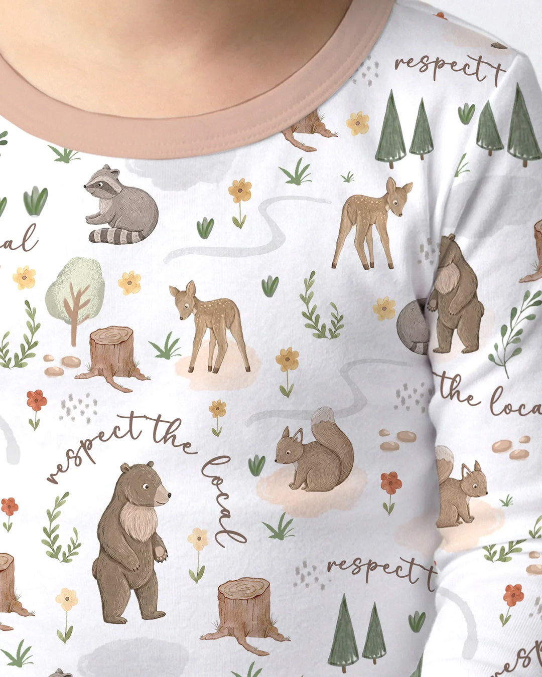 Respect The Local Bamboo Two Piece Long Sleeve Pajama Set