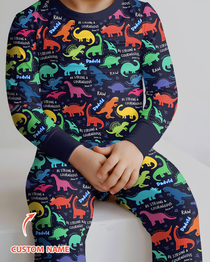 Conjunto de pijama de dos piezas de bambú con mangas largas, plantilla PERSONALIZADA