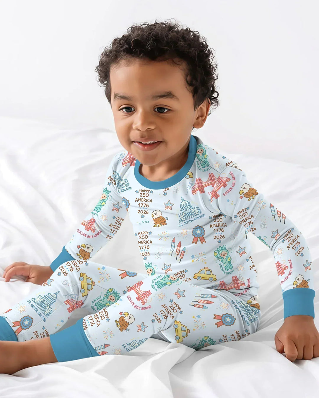 250 Years Of Freedom Two Piece Long Sleeve Pajama Set
