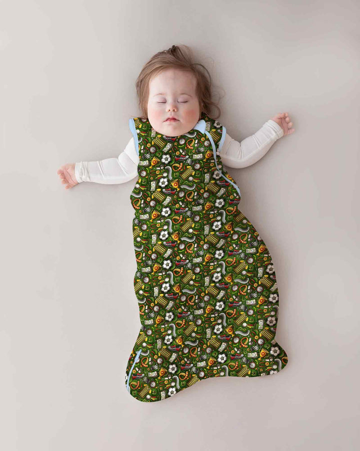 Green Soccer All-Star Bamboo Sleep Bag