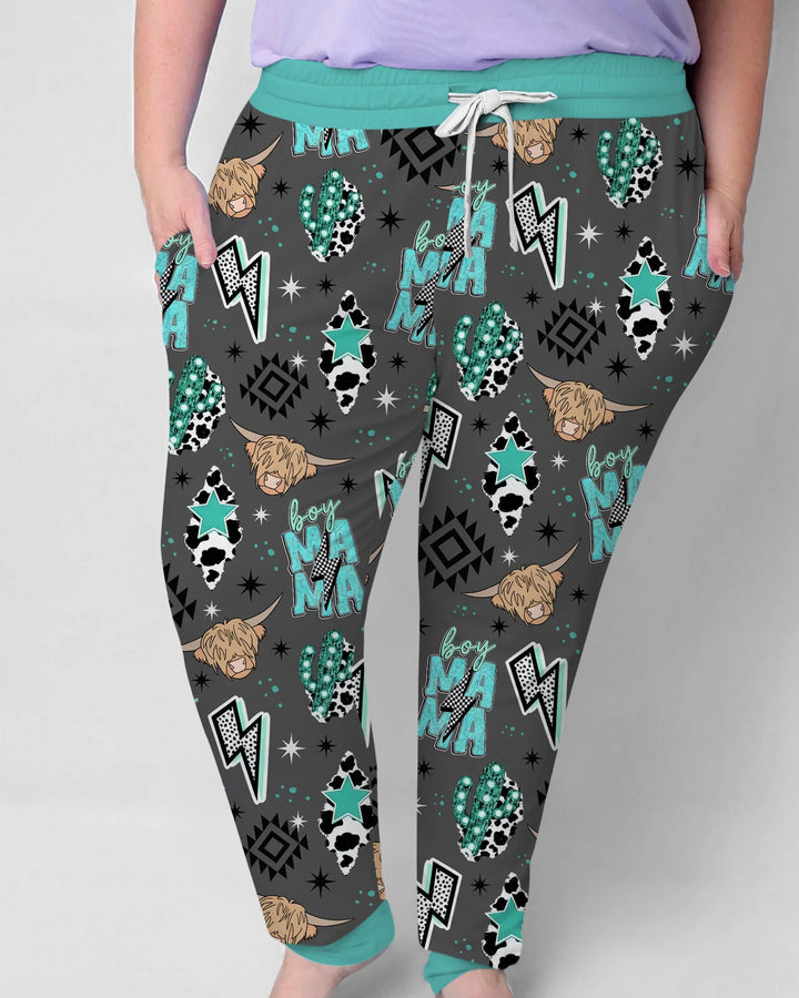 Western Mama & Me Matching  Bamboo Women Pajama Set