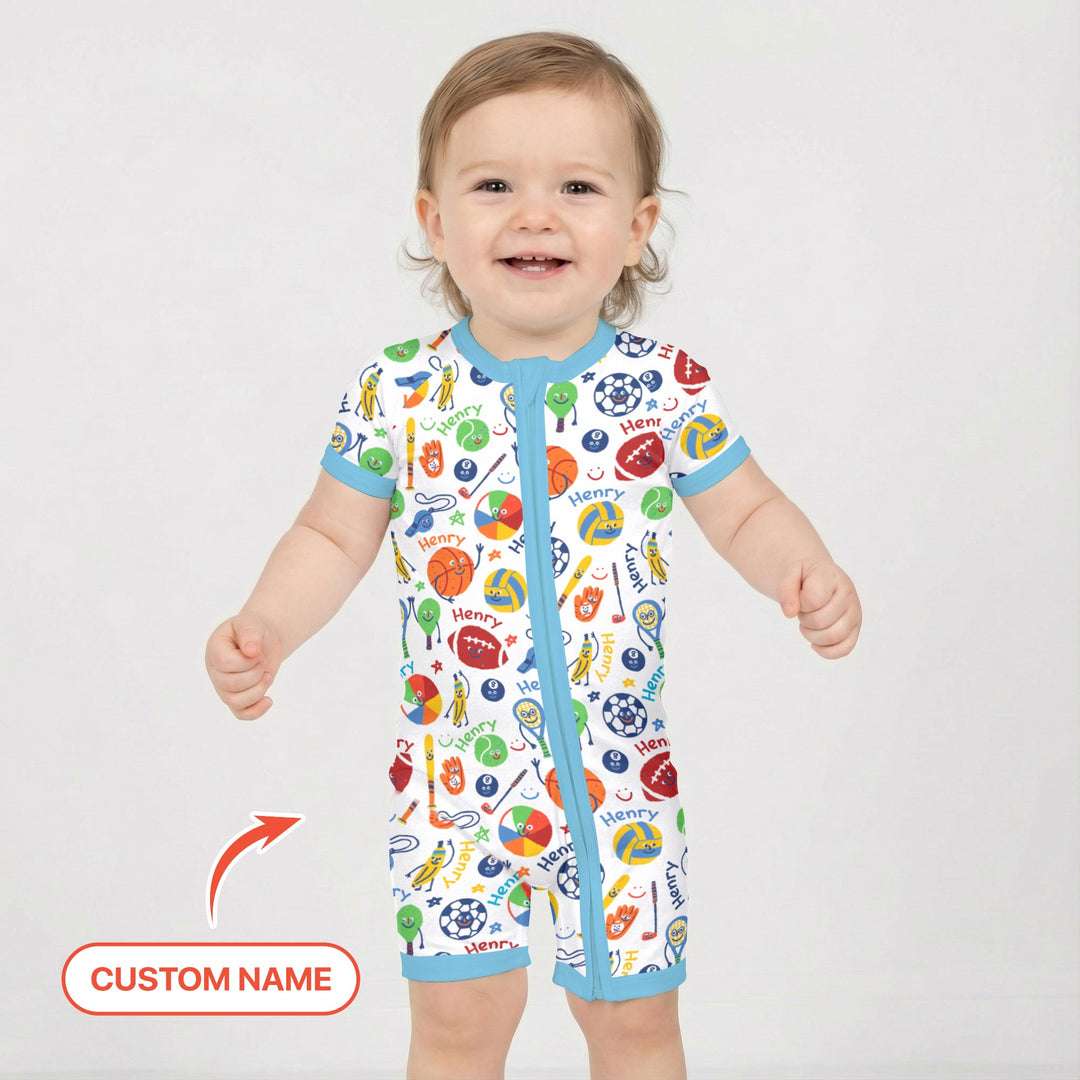 Play Ball Custom Name Shorty Zippy