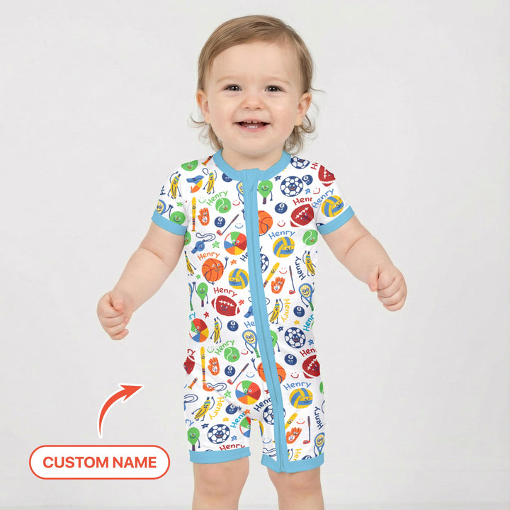 Play Ball Custom Name Shorty Zippy