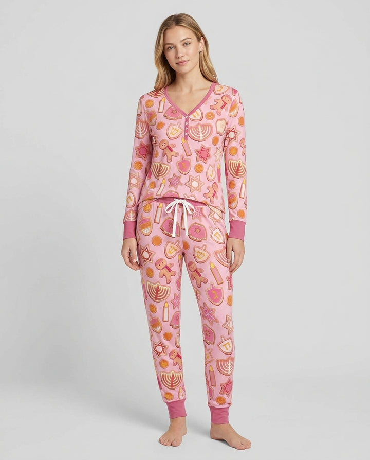 Hanukkah Cookies Bamboo Women Pajama Set