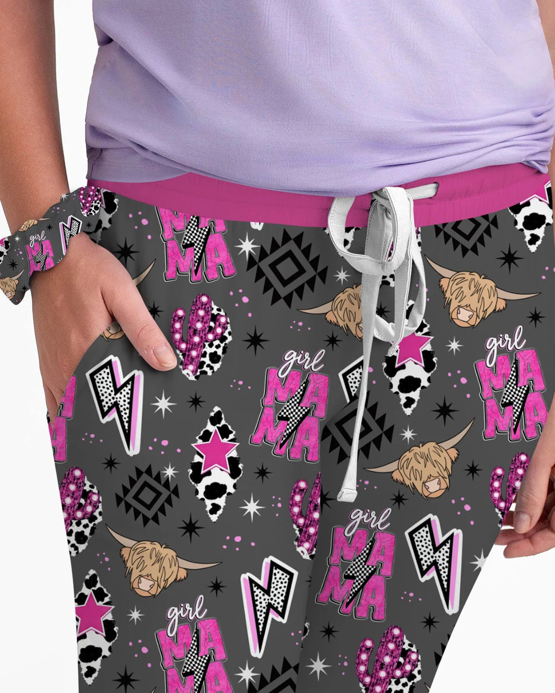 Western Mama & Me Matching  Bamboo Women Pajama Set