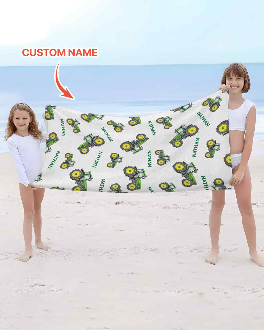 Vorlage personalisiertes Bambus-Strandtuch