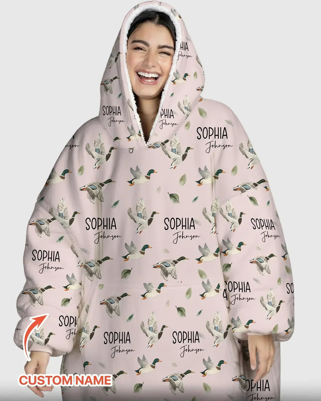 Personalisierbarer Stockenten-Bambus-Deckenhoodie