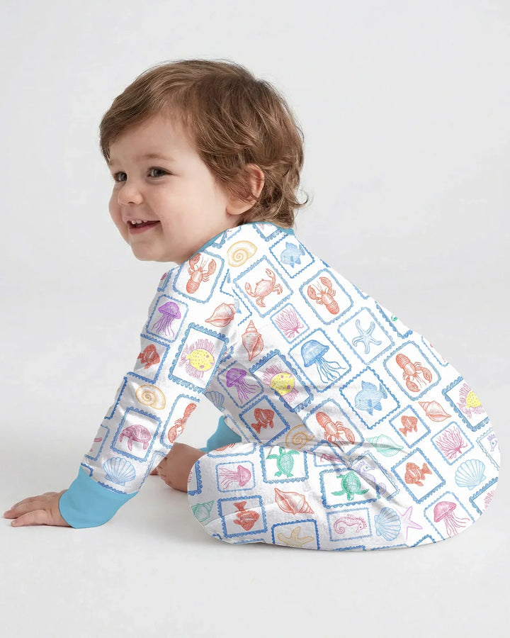 Coastal Treasures Family Matching Bamboo Convertible Zippy
