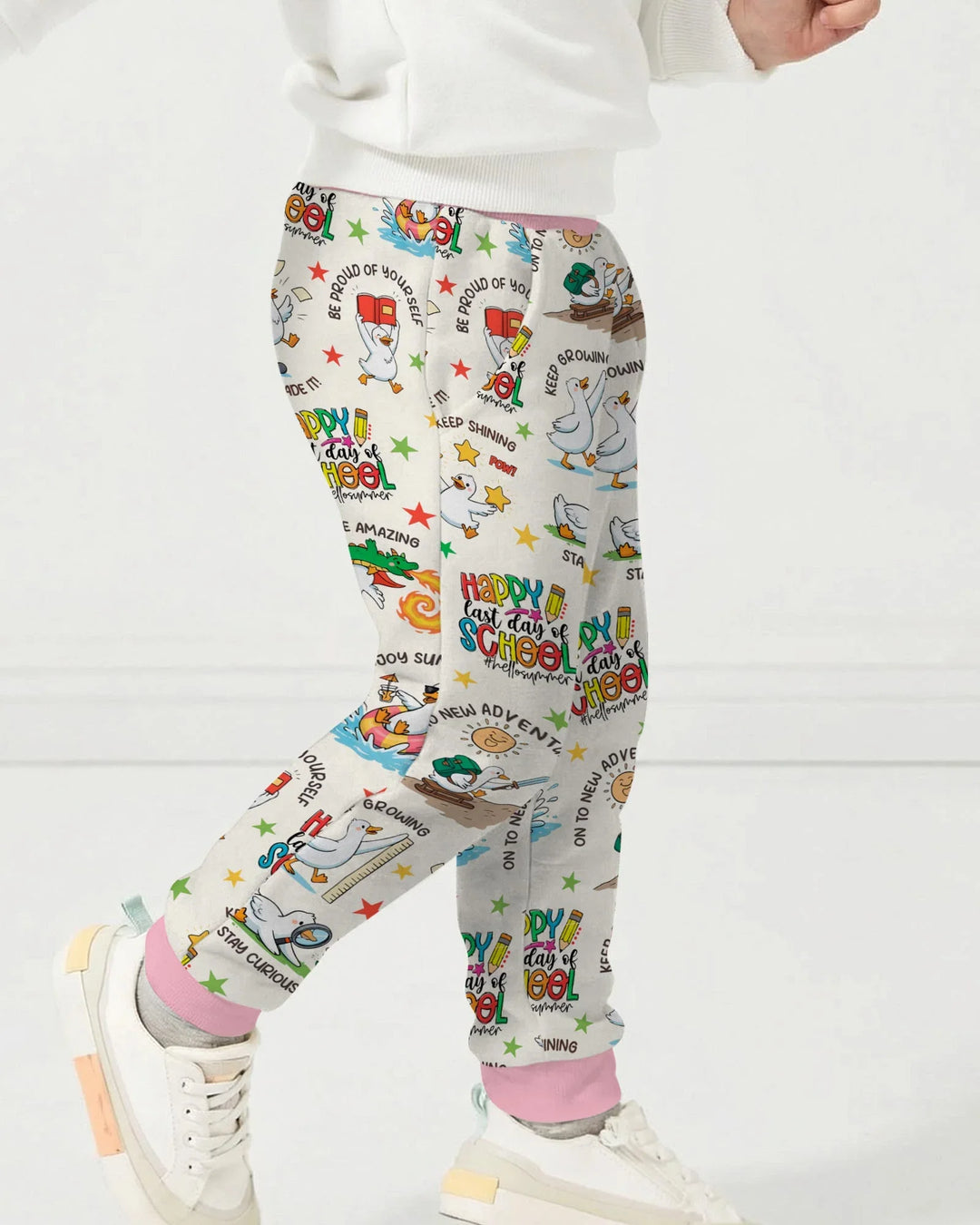 Silly Goose Happy Last Day of School Bamboo Jogger