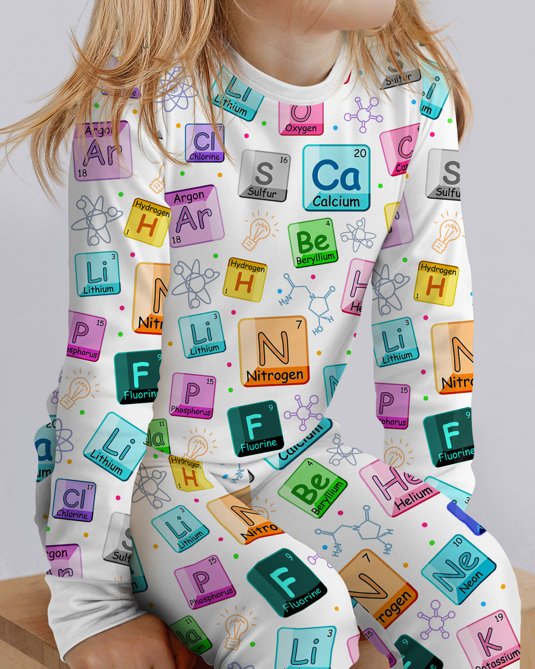 Science Elements Bamboo Two Piece Long Sleeve Pajama Set