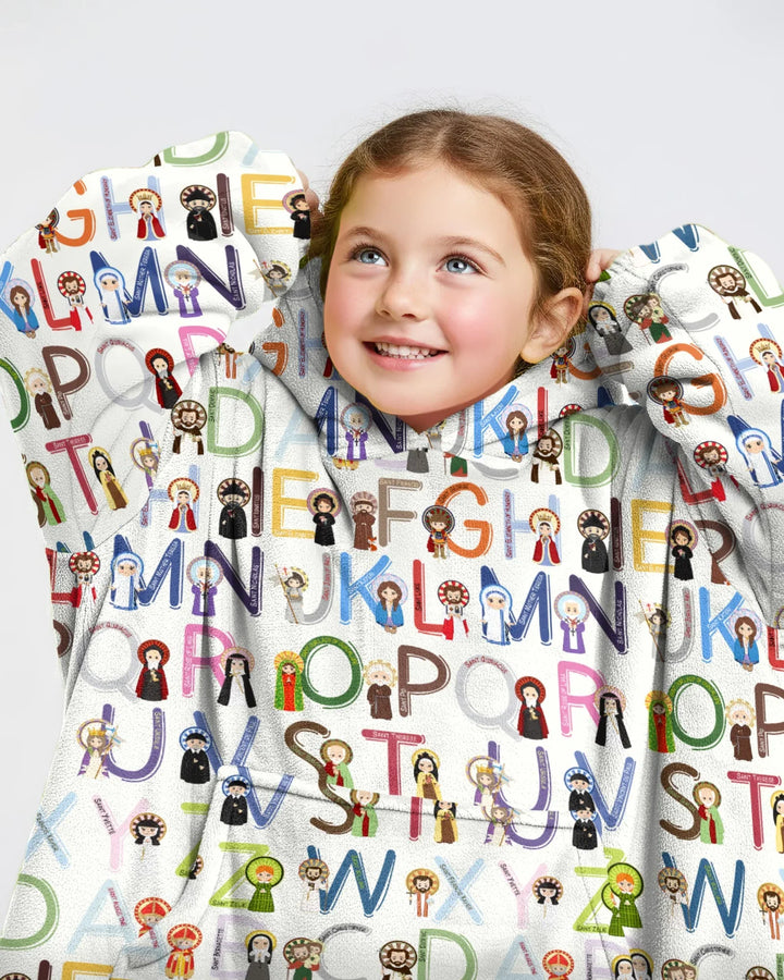 Saint ABCs Wearable Bamboo Blanket Hoodie