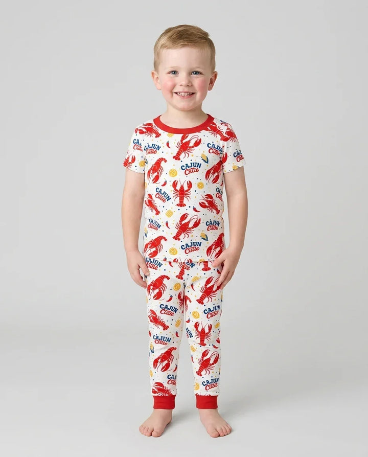Cajun Cutie Bamboo Two Piece Short Sleeve Pajama Set