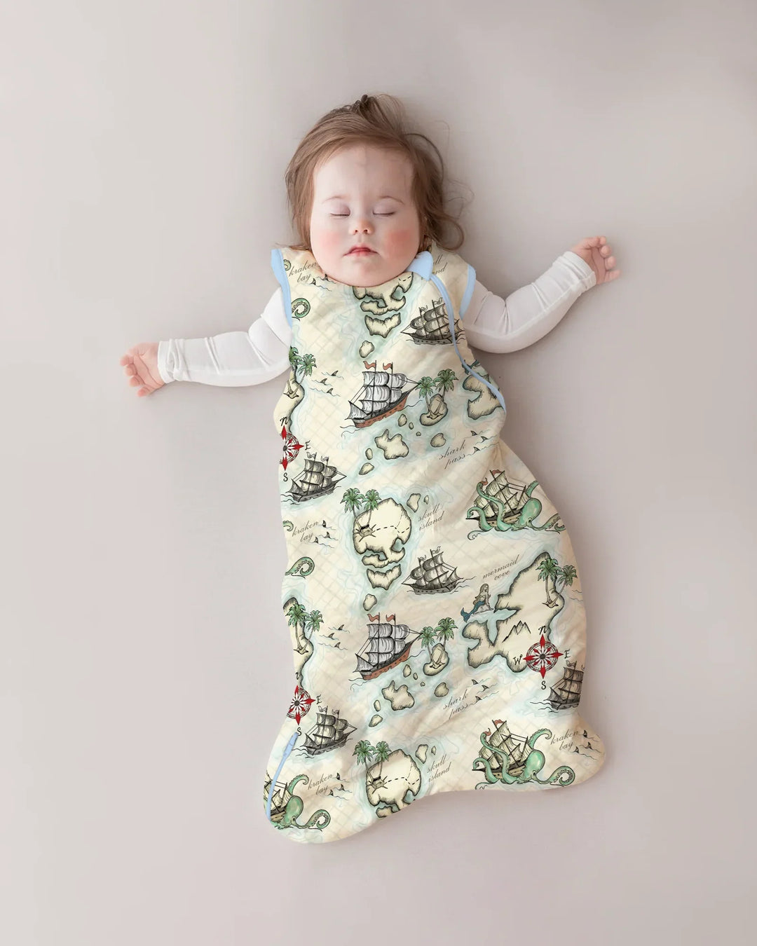 Pirate Treasure Map Quest Bamboo Sleep Bag
