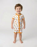 Basketball Alphabet Bamboo Shorty Zippy