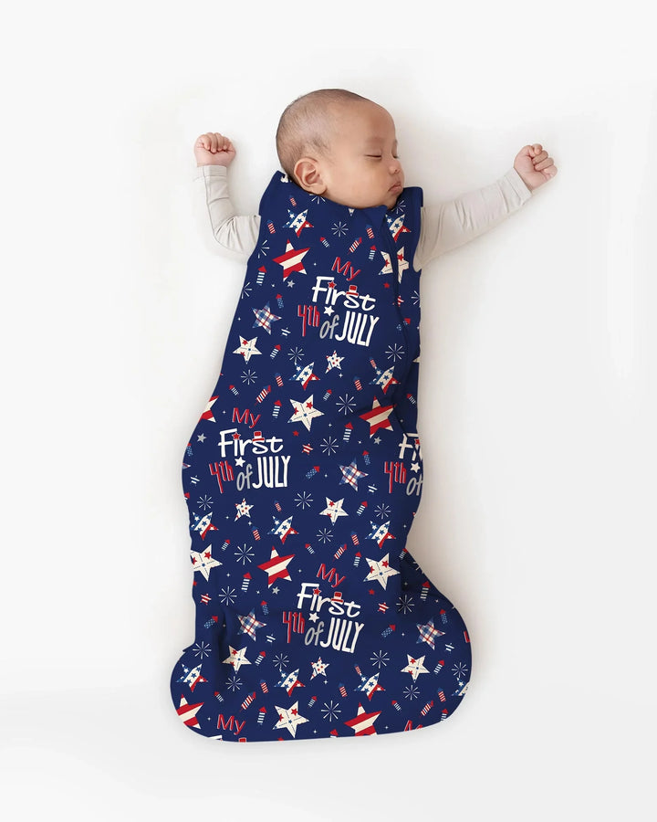 My First 4th of July Star Striped Bamboo Sleep Bag