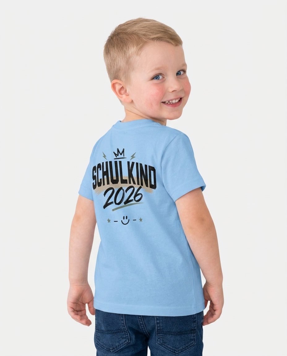 Custom Name First Day of School 2026 Bamboo Crewneck T-Shirt