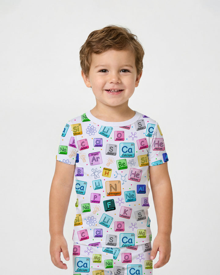 Science Elements Bamboo Two Piece Short Sleeve Pajama Set