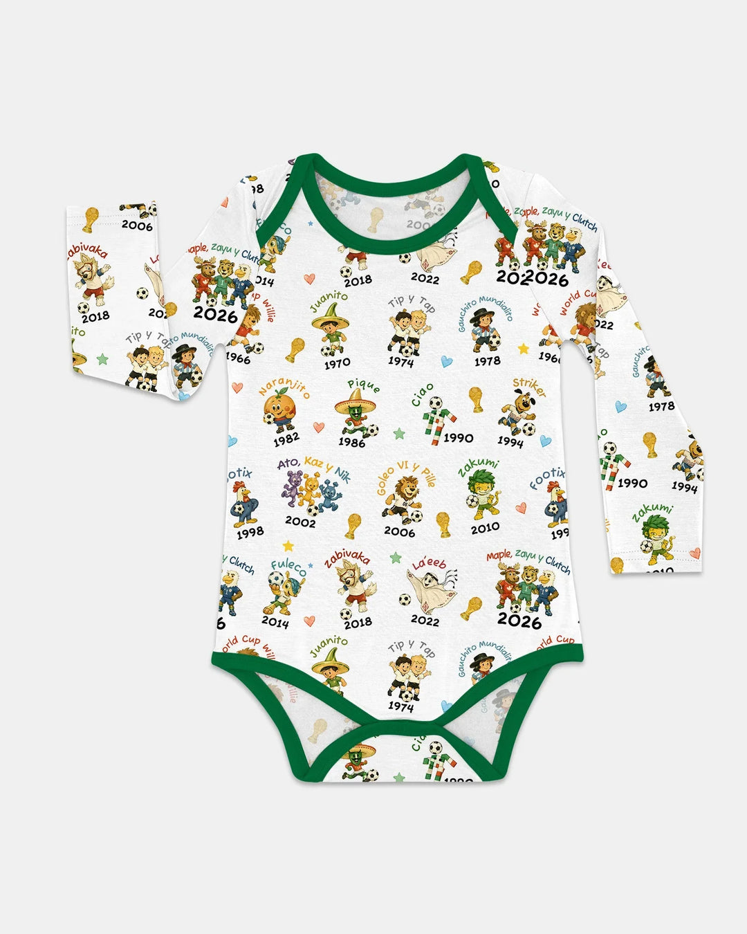 Soccer cup Mascots Bamboo Bodysuit