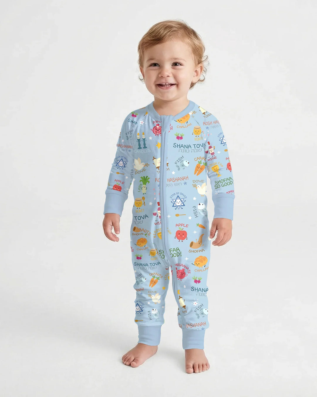 Family Rosh Hashanah Matching Bamboo Convertible Zippy