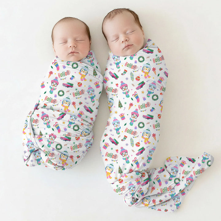 Bright Christmas Swaddle Blanket