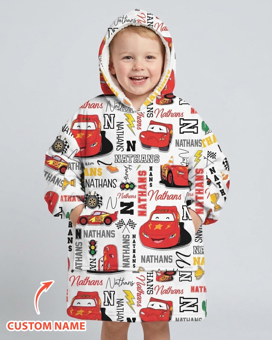 Fast Cars Bamboo Blanket Hoodie