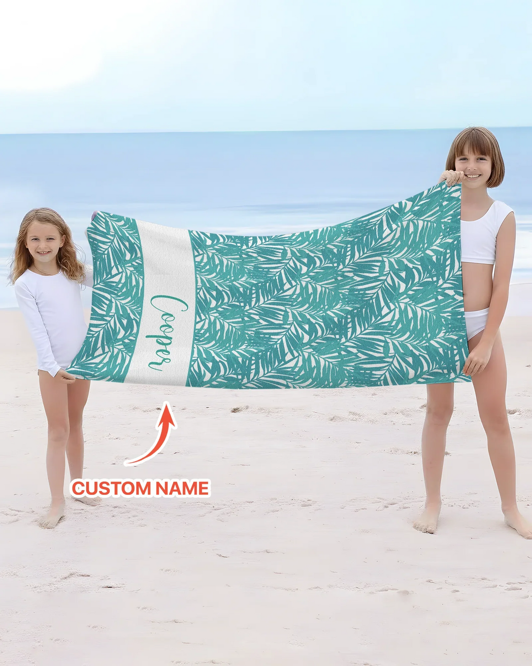 Toalla de playa de bambú para perros con foto personalizada
