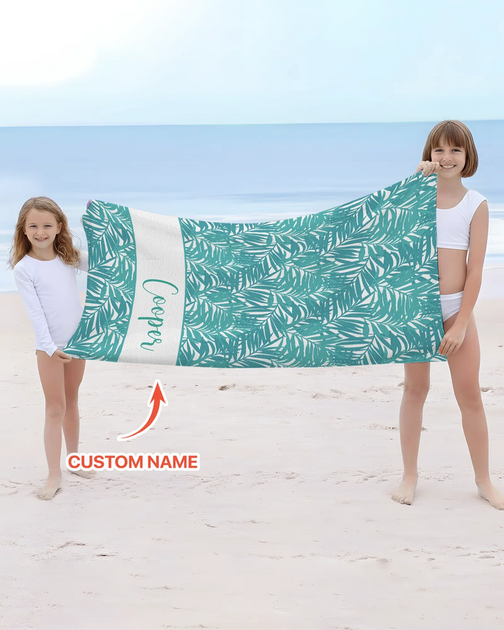 Toalla de playa de bambú para perros con foto personalizada