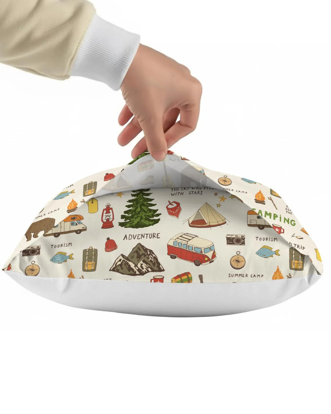 Outdoor Camping Adventure Family Matching Bamboo Pillow Case