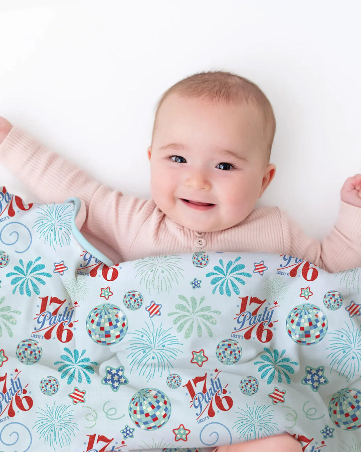 Land Of Free Family Matching Bamboo Blanket