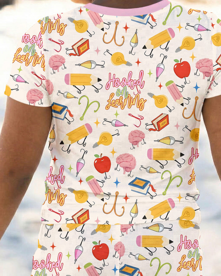 Zweiteiliges, kurzärmliges Pyjama-Set mit Marienkäfern