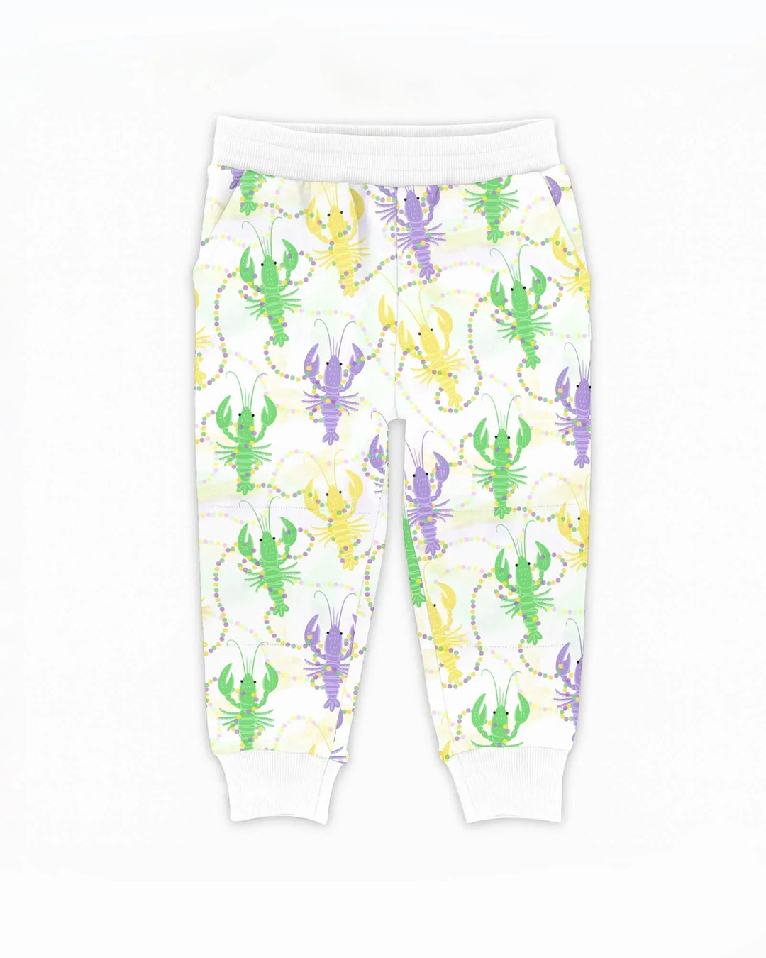 Mardi Gras Crawfish Family Matching Bamboo Jogger