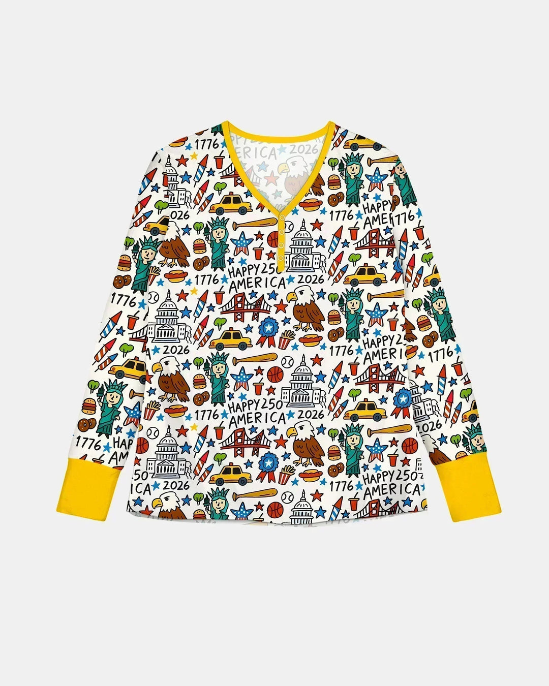 Doodle America 250th Anniversary Family Women Pajama Set