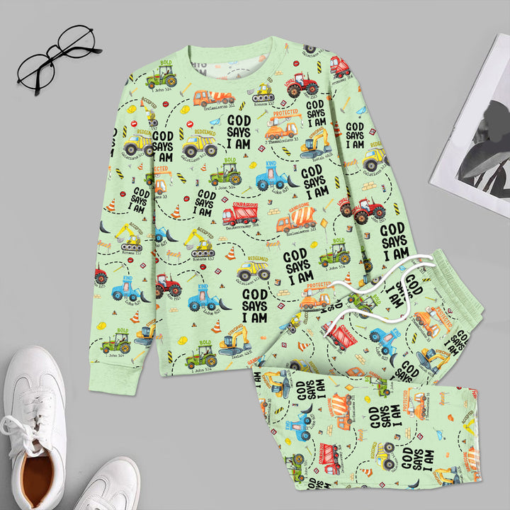 God Says I am Men's Pajama Set