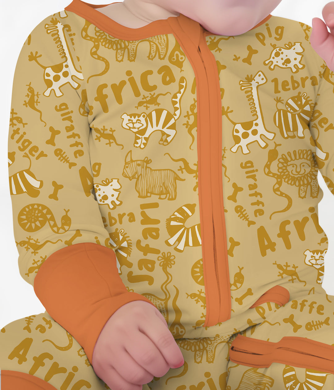 Handdrawn African Animals Convertible Zippy