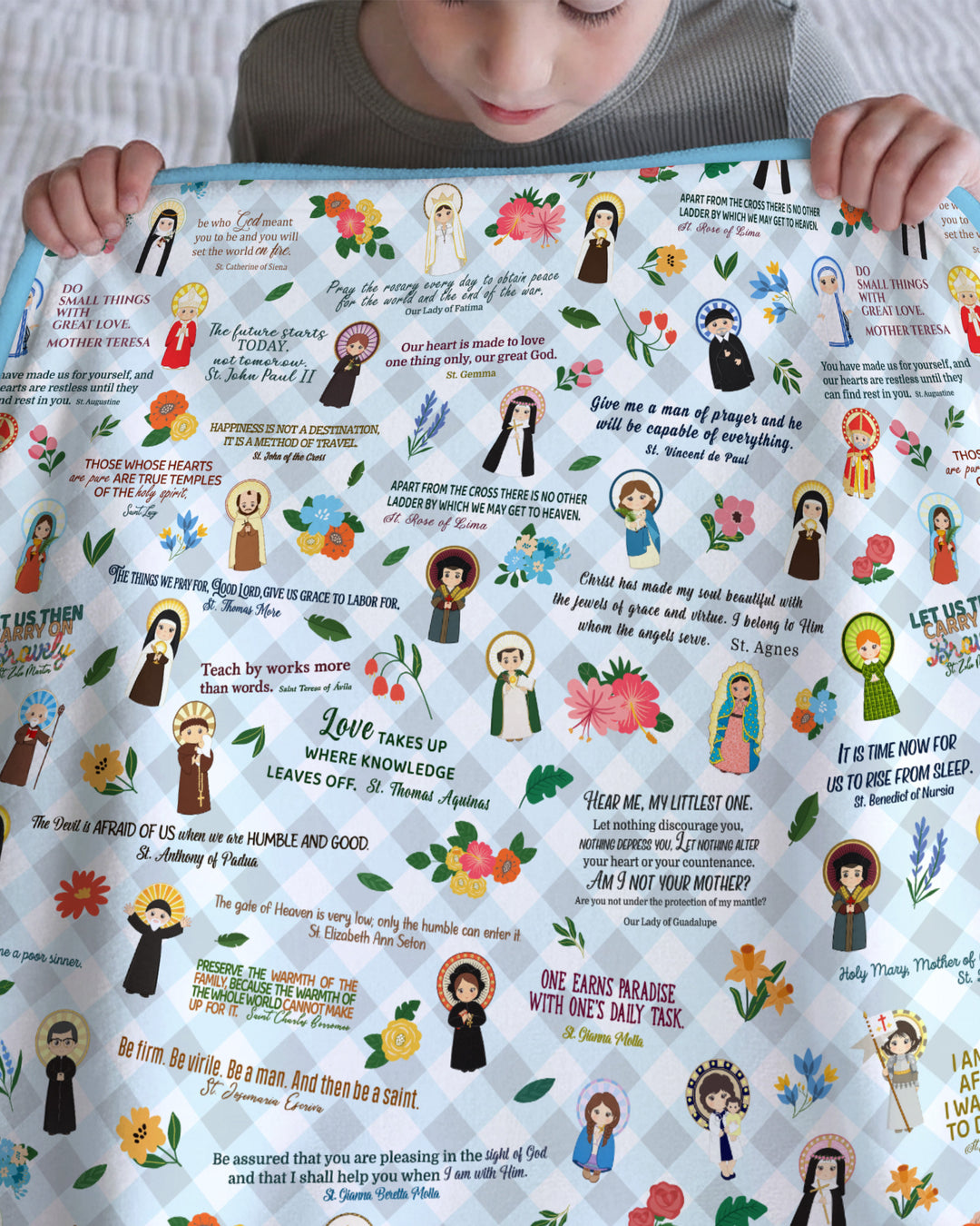 Catholic Saint Quotes Blanket