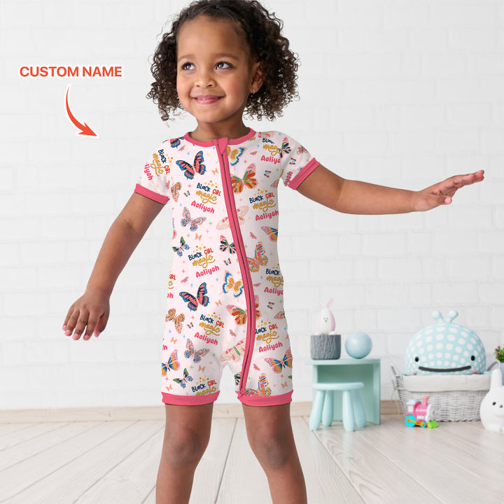 Black Girl Magic Custom Name Shorty Zippy