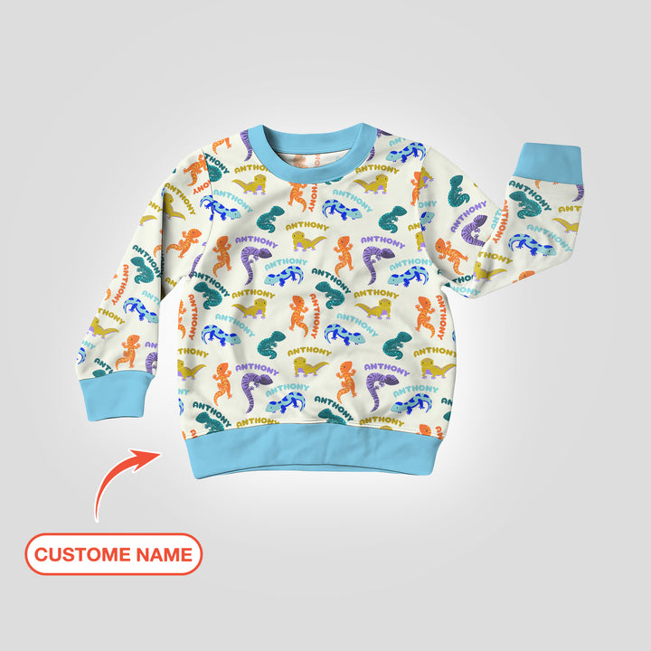 Custom Name Little Salamander Crewneck Sweatshirt