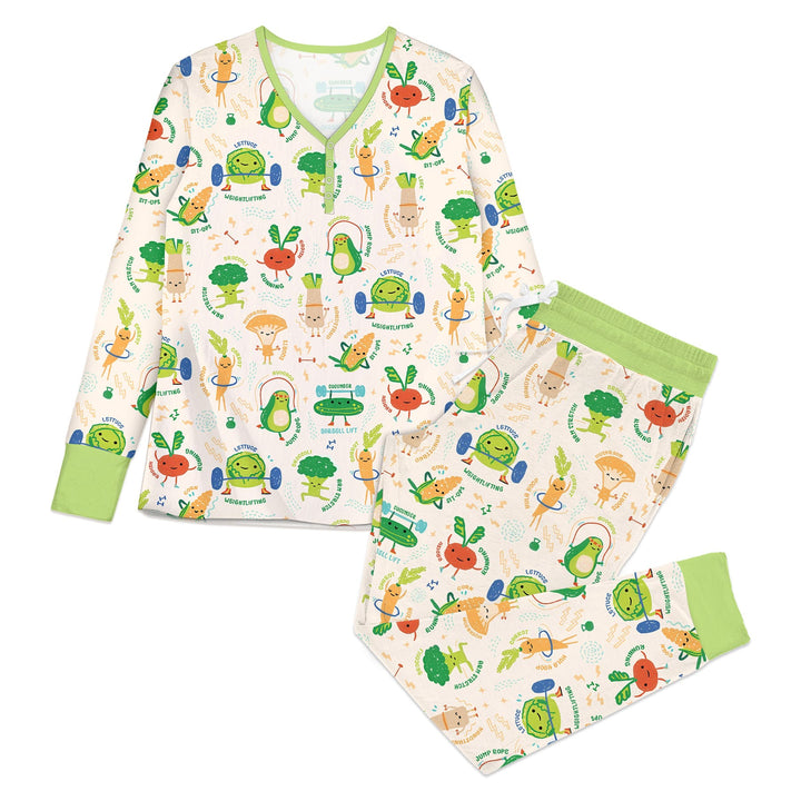 Exercise Veggie Women Pajama Set
