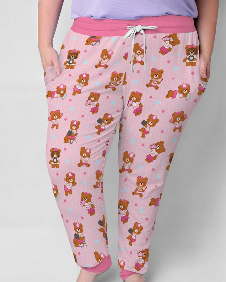 Born To Play Baseball Bamboo Women Pajama Set