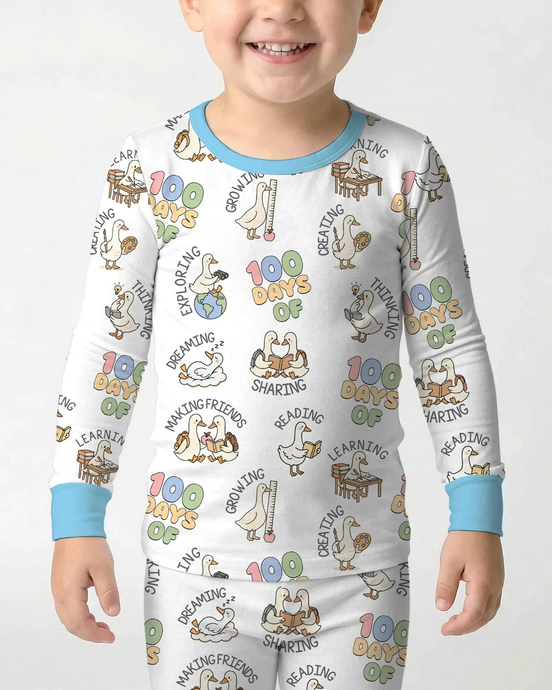 100 Days Of... Two Piece Long Sleeve Pajama Set