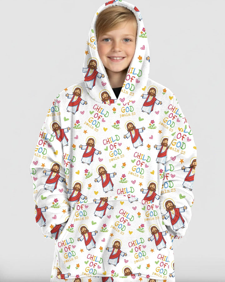 Jesus Loves Me Bamboo Blanket Hoodie