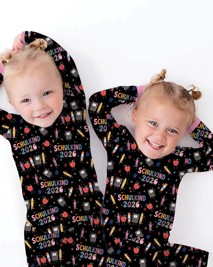 Conjunto de pijama de dos piezas de bambú de manga larga